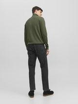 Jack & Jones Emil - Half zip højhalset strikket pullover - HUSET Men & Women