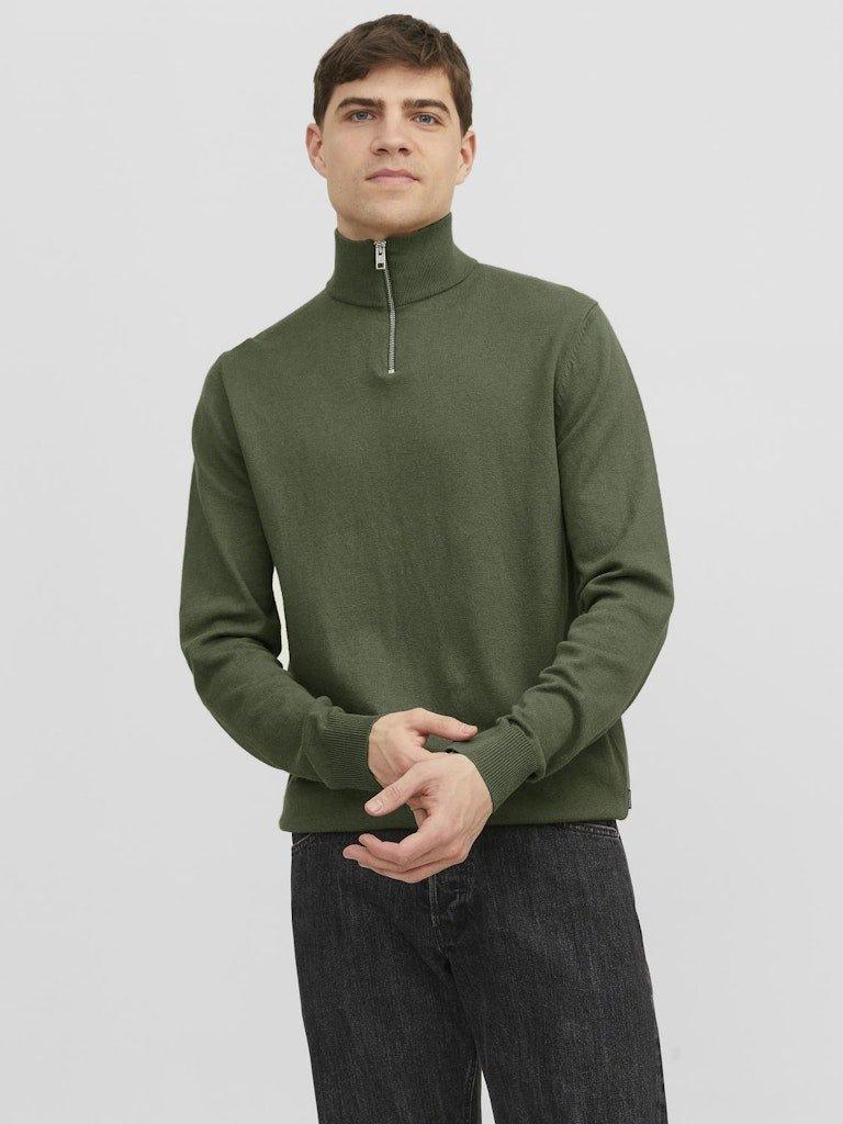 Jack & Jones Emil - Half zip højhalset strikket pullover - HUSET Men & Women