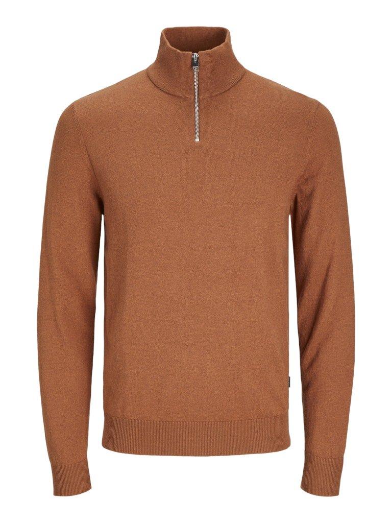 Jack & Jones Emil - Half zip højhalset strikket pullover - HUSET Men & Women