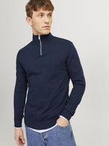 Jack & Jones Emil - Half zip højhalset strikket pullover - HUSET Men & Women