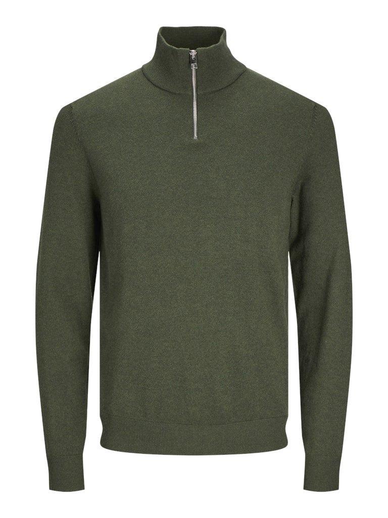 Jack & Jones Emil - Half zip højhalset strikket pullover - HUSET Men & Women