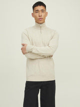Jack & Jones Emil - Half zip højhalset strikket pullover - HUSET Men & Women