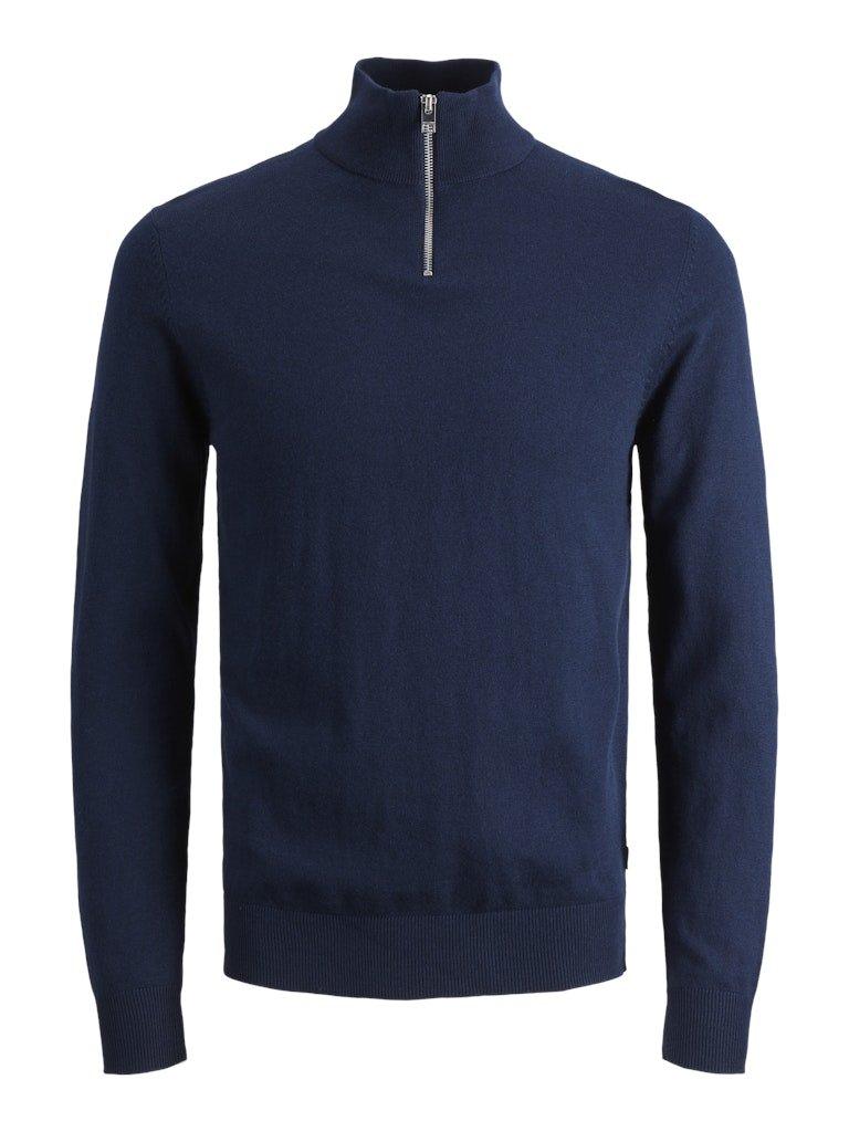 Jack & Jones Emil - Half zip højhalset strikket pullover - HUSET Men & Women