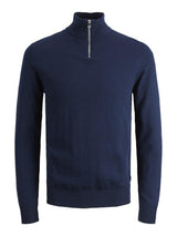Jack & Jones Emil - Half zip højhalset strikket pullover - HUSET Men & Women