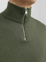 Jack & Jones Emil - Half zip højhalset strikket pullover - HUSET Men & Women