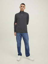Jack & Jones Emil - Half zip højhalset strikket pullover - HUSET Men & Women