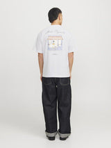 Jack & Jones Islington - Loose fit t-shirt med backprint - HUSET Men & Women