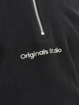 Jack & Jones Vesterbro - Fleece quarter zip sweat shirt i relaxed fit - HUSET Men & Women