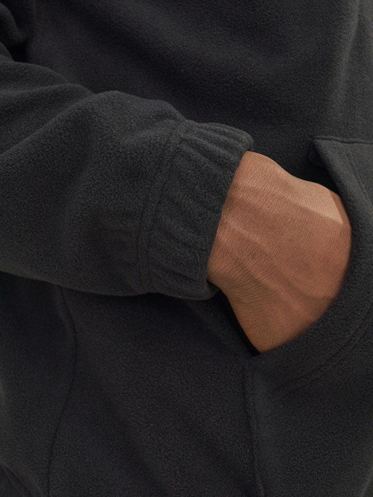 Jack & Jones Vesterbro - Fleece quarter zip sweat shirt i relaxed fit - HUSET Men & Women
