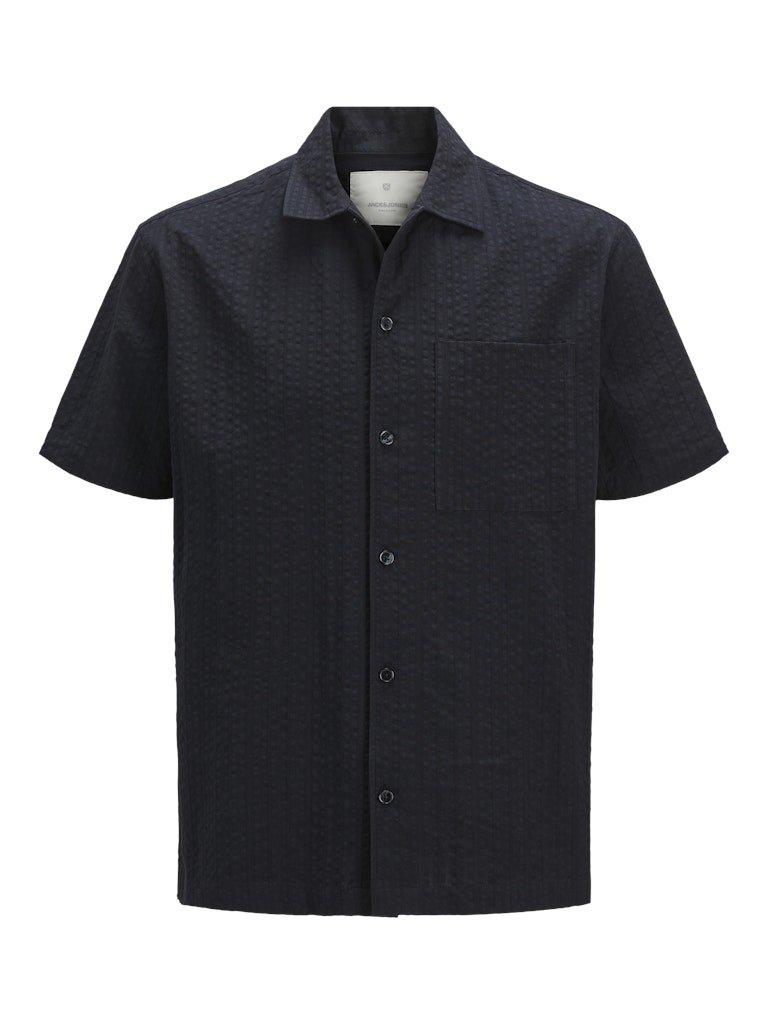 Jack&Jones Easton - Kortærmet seersucker skjorte - HUSET Men & Women