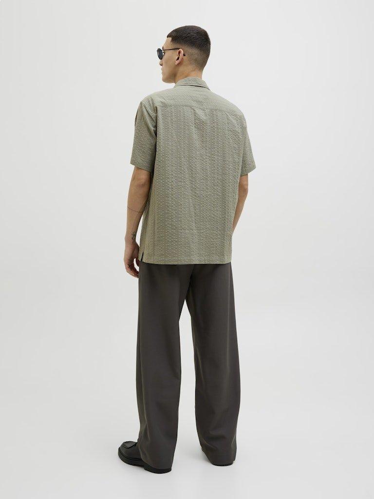 Jack&Jones Easton - Kortærmet seersucker skjorte - HUSET Men & Women