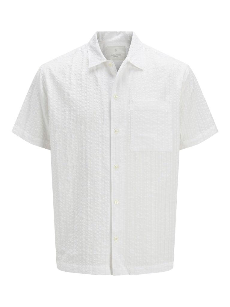 Jack&Jones Easton - Kortærmet seersucker skjorte - HUSET Men & Women