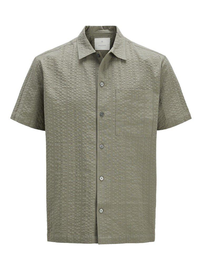 Jack&Jones Easton - Kortærmet seersucker skjorte - HUSET Men & Women