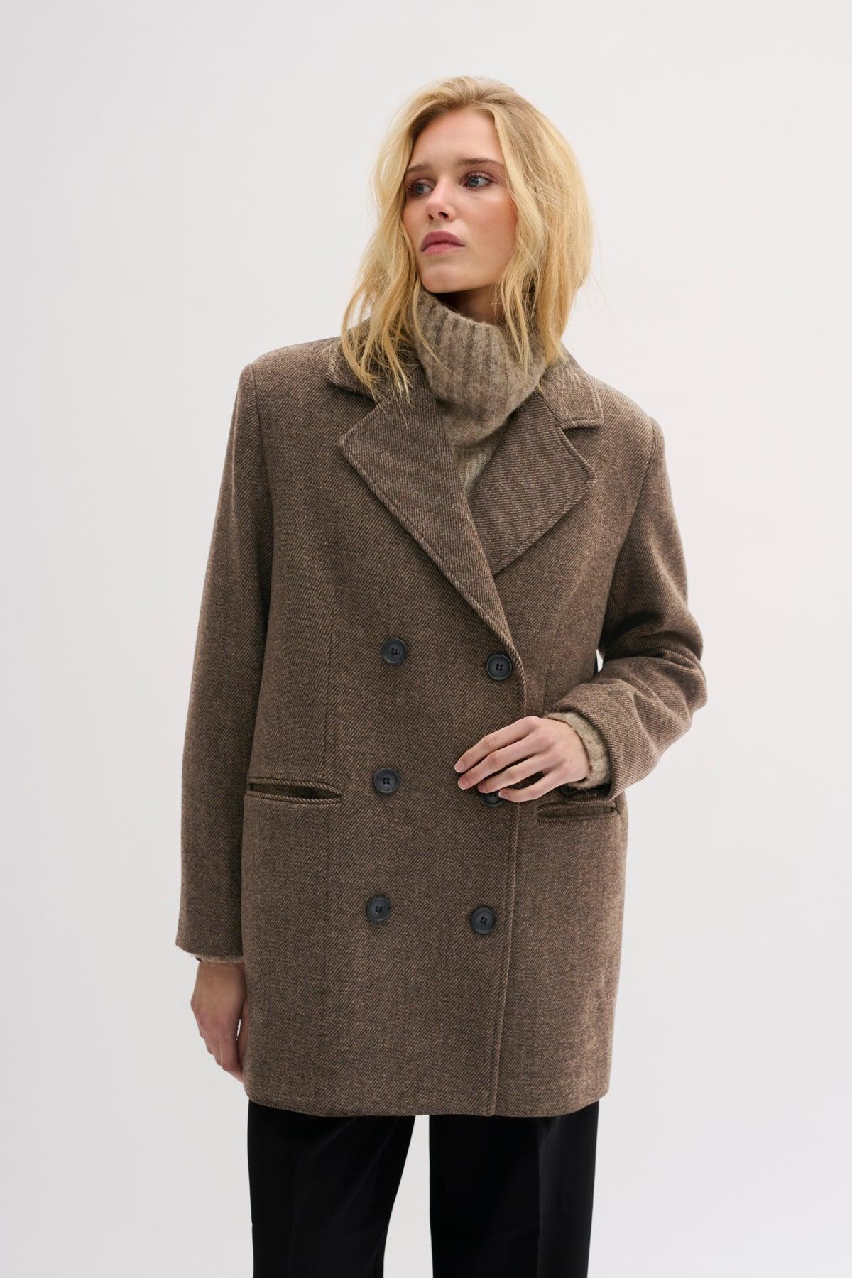 My Essential Wardrobe Frannie - Kort uldfrakke - HUSET Men & Women