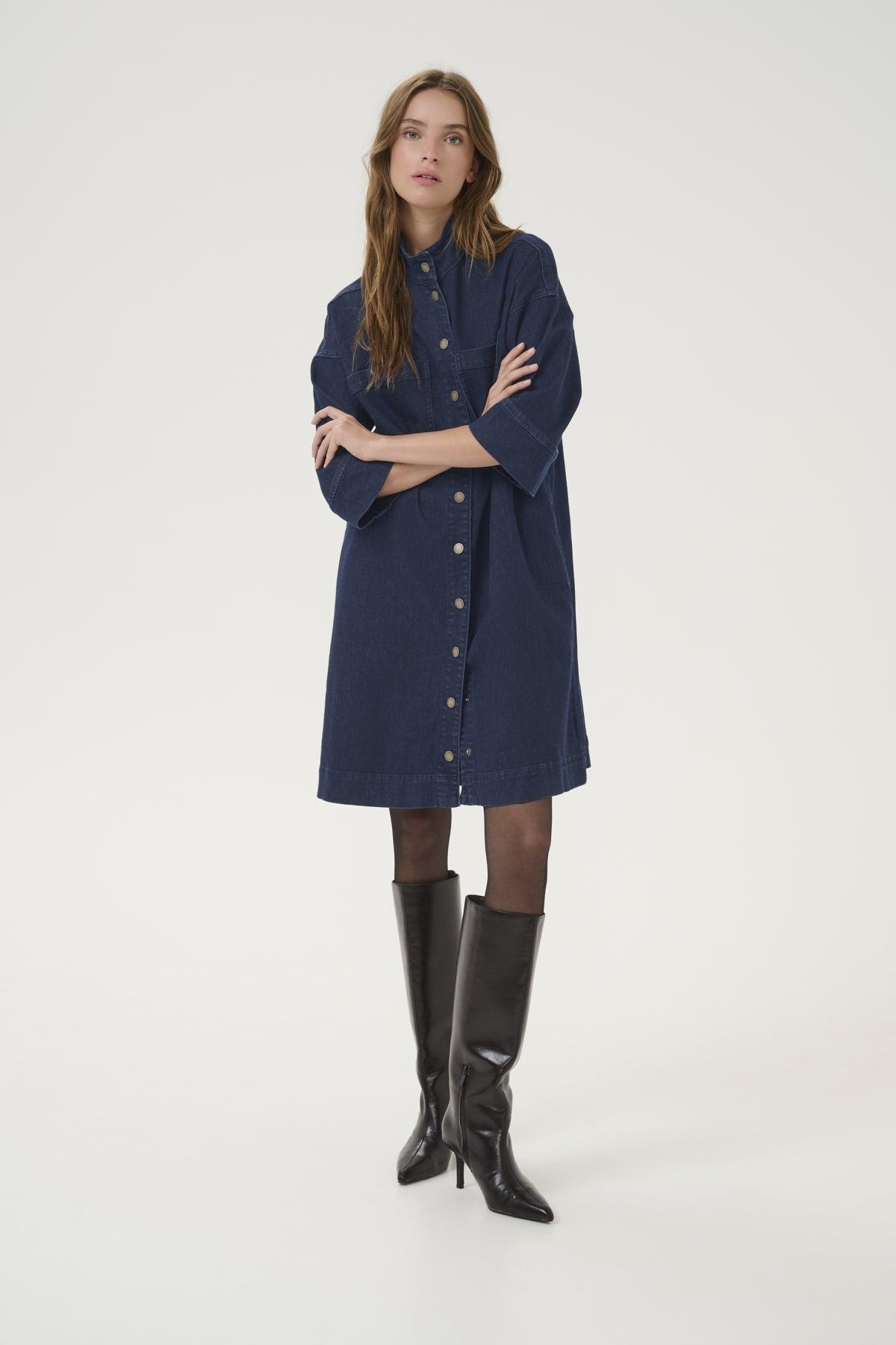 My Essential Wardrobe Lara 115 - Denim kjole - HUSET Men & Women