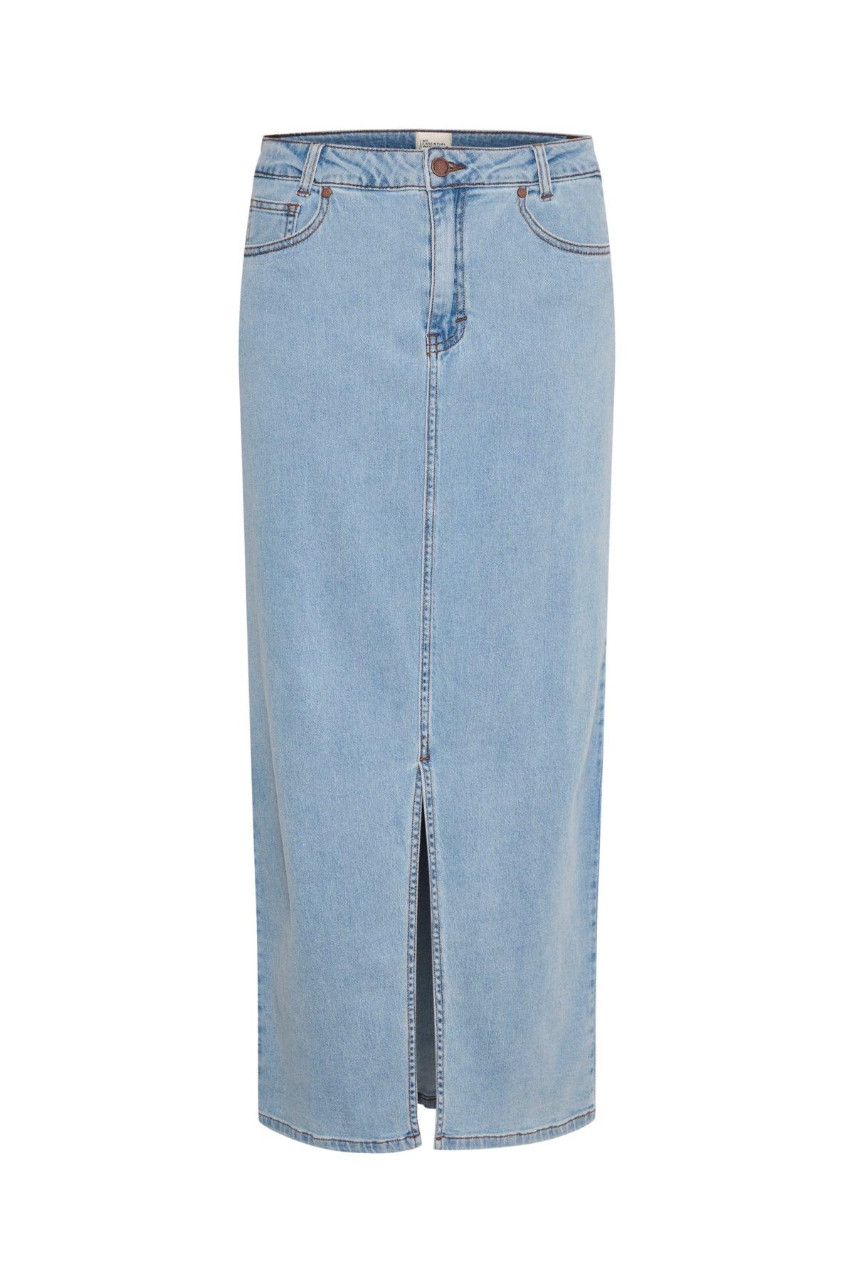 My Essential Wardrobe Lara 115 - Lang denim nederdel - HUSET Men & Women