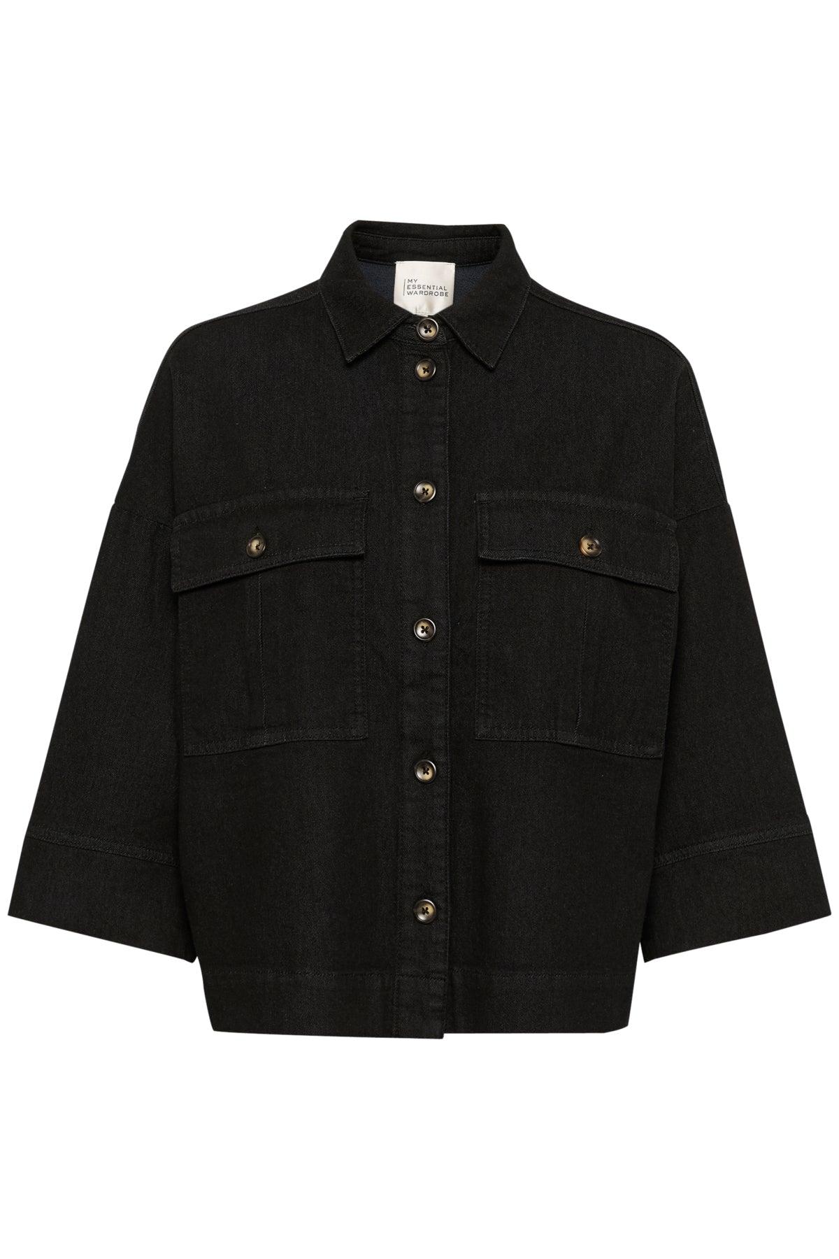 My Essential Wardrobe Lara - Kort denim skjorte - HUSET Men & Women