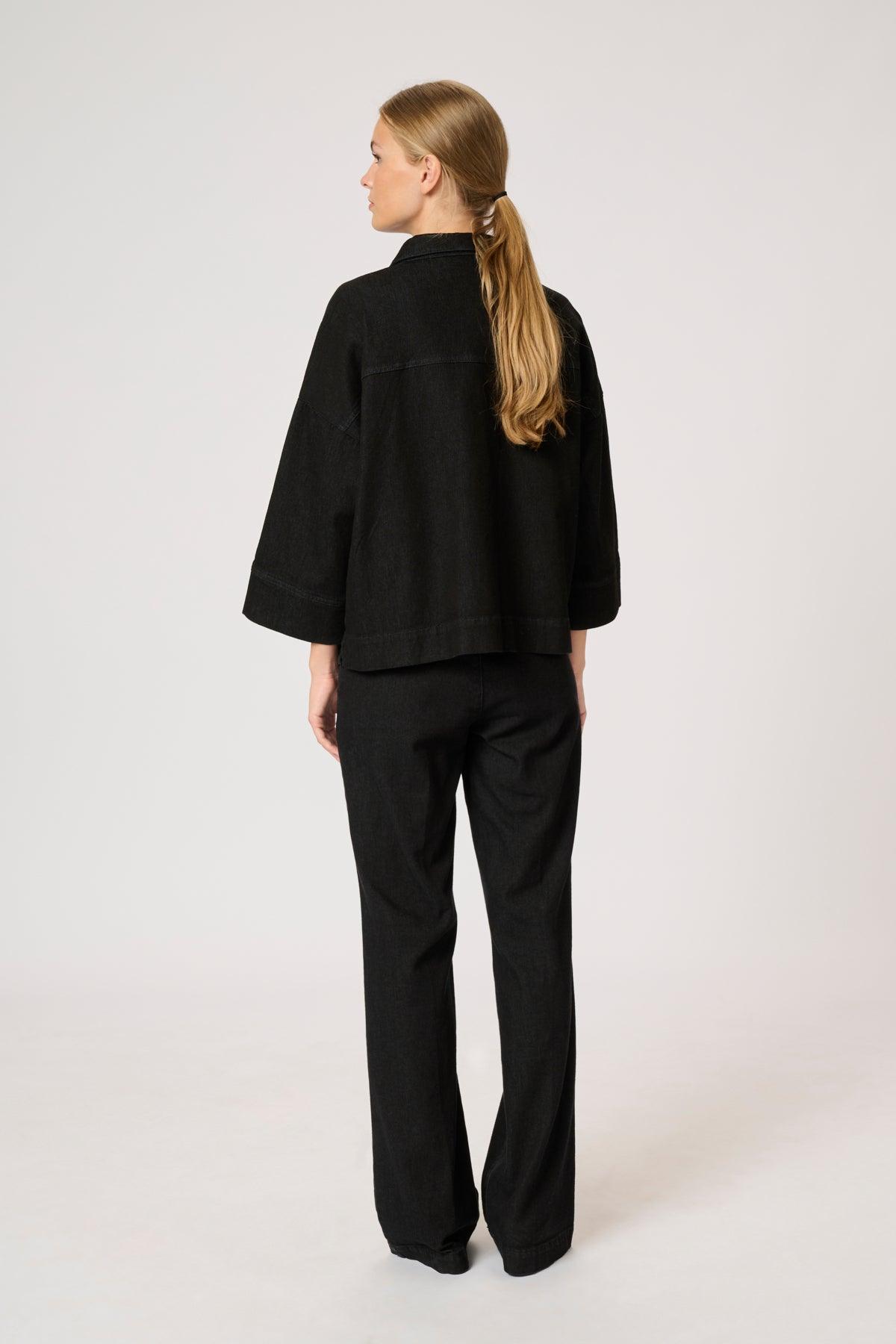 My Essential Wardrobe Lara - Kort denim skjorte - HUSET Men & Women