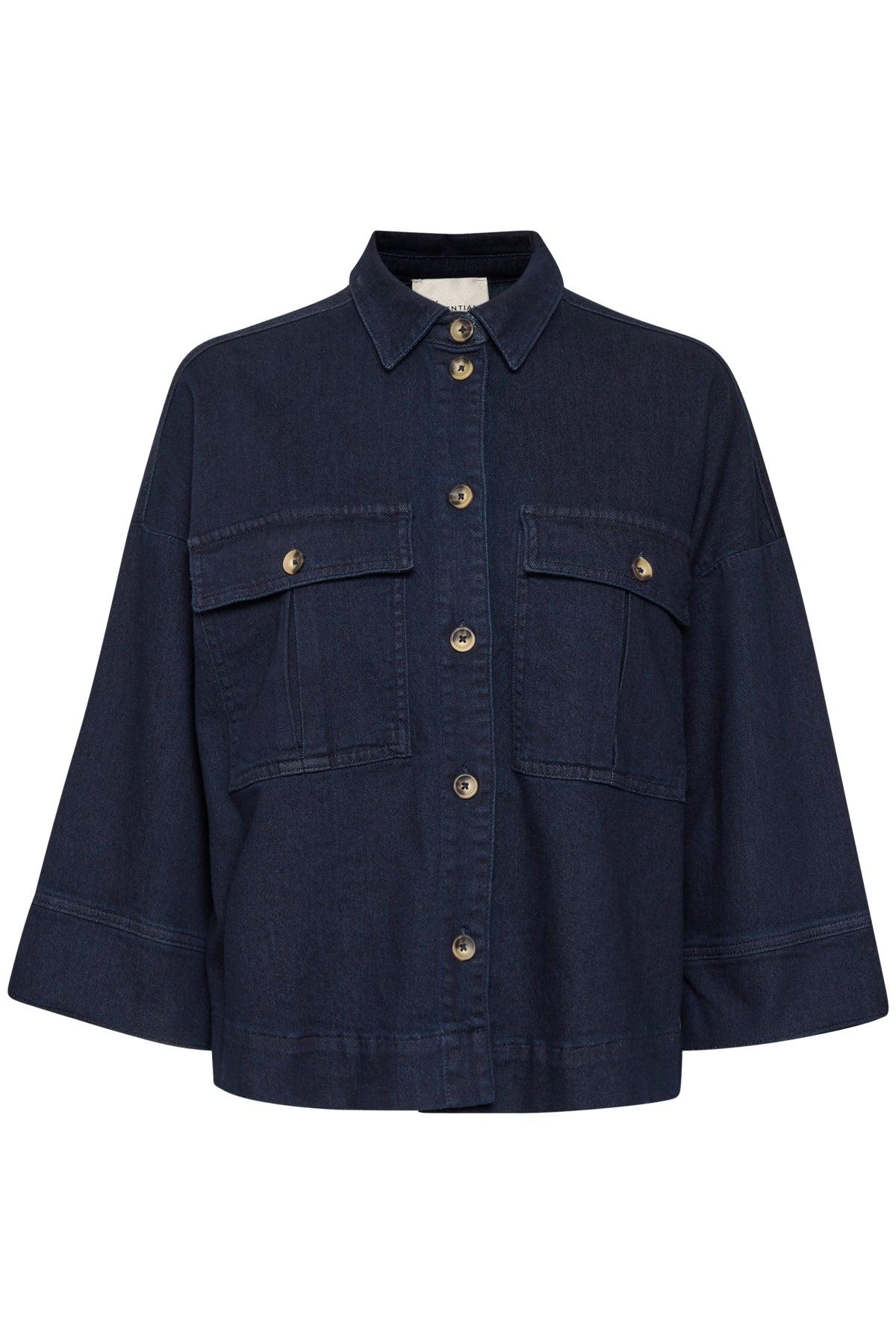 My Essential Wardrobe Lara - Kort denim skjorte - HUSET Men & Women