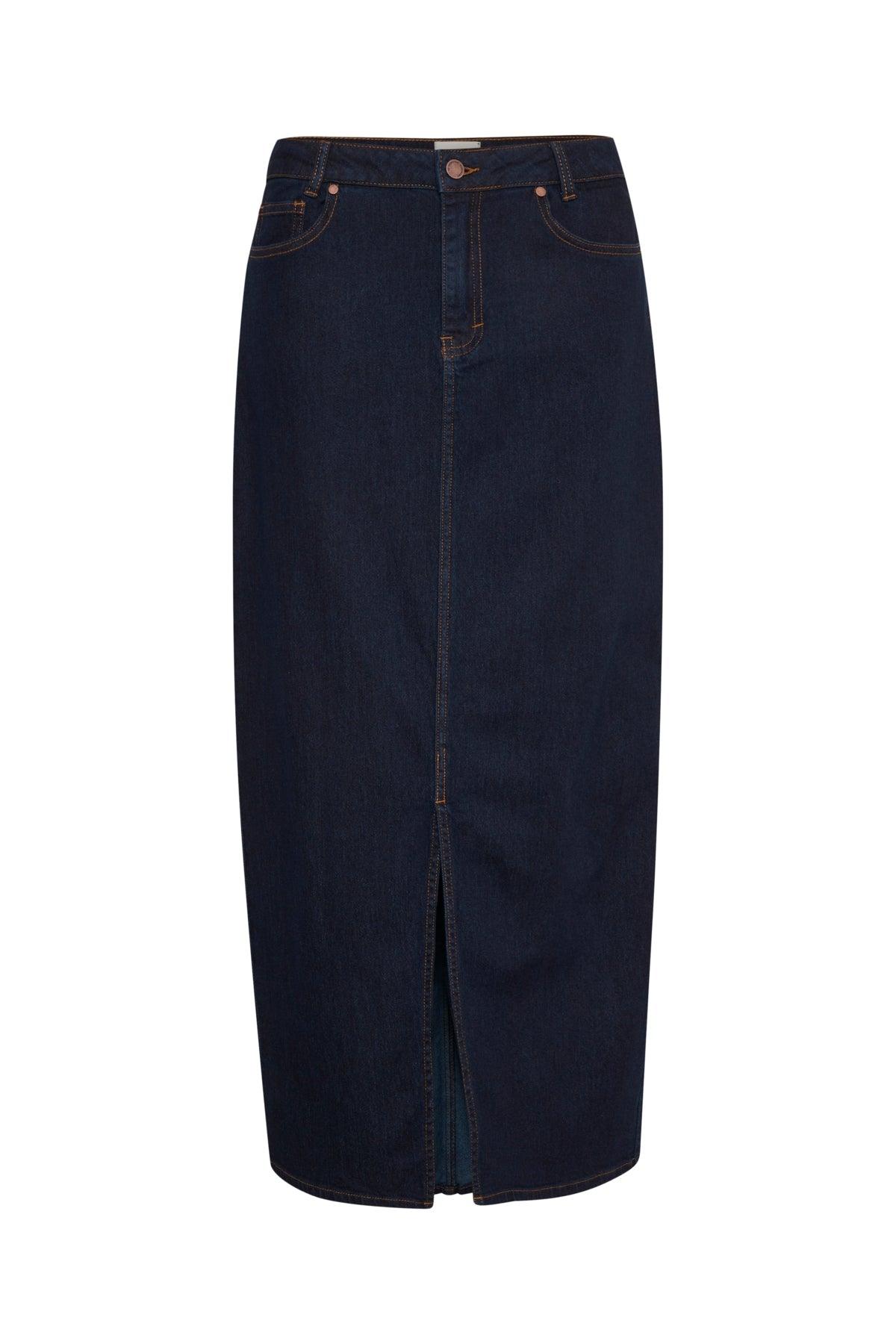 My Essential Wardrobe Lara - Lang denim nederdel - HUSET Men & Women