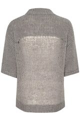 My Essential Wardrobe Lingo - kortærmet strik bluse - HUSET Men & Women