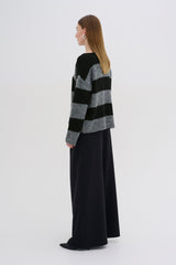 My Essential Wardrobe Meena - Stribet strik - HUSET Men & Women