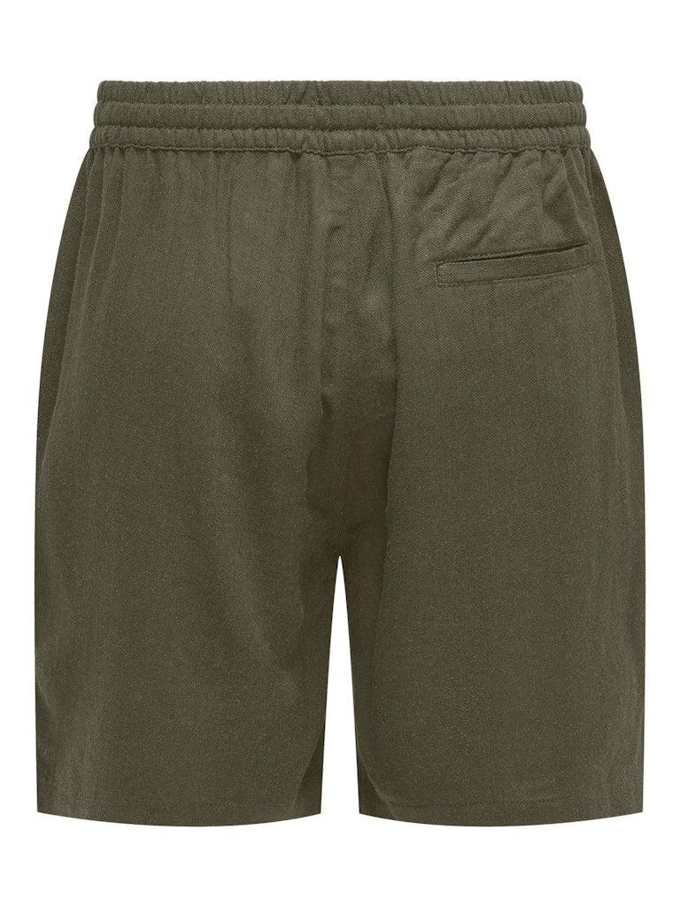 Only & Sons Tel - Shorts m. hør - HUSET Men & Women