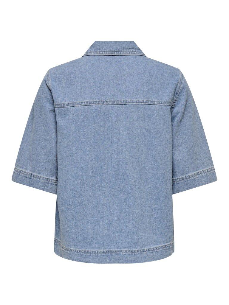 Only Belle - Kortærmet denim skjorte - HUSET Men & Women