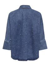 Only Grace - Rhinestone denim skjorte - HUSET Men & Women