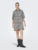 Only Gry - Zebra denim kjole - HUSET Men & Women