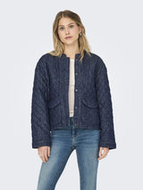 Only Hallie - Quiltet denim jakke - HUSET Men & Women - Only