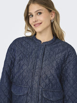 Only Hallie - Quiltet denim jakke - HUSET Men & Women - Only