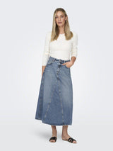 Only Joslyn - Lang denimnederdel - HUSET Men & Women
