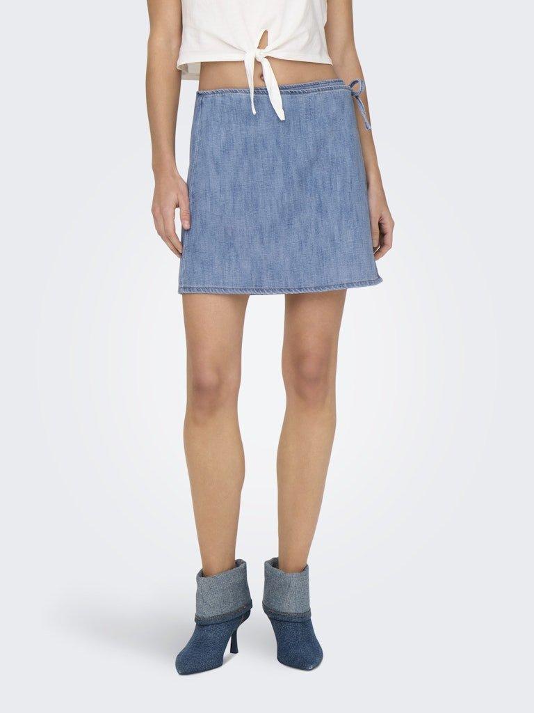 Only Noelle - Wrap denim nederdel - HUSET Men & Women