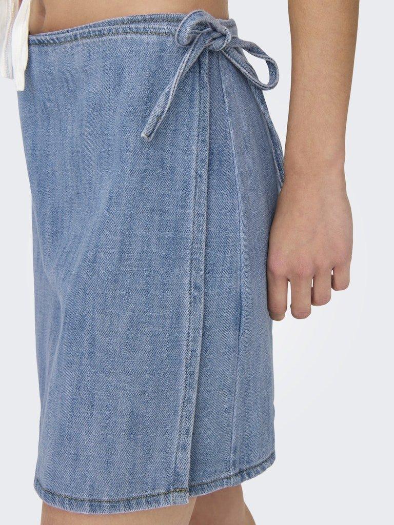 Only Noelle - Wrap denim nederdel - HUSET Men & Women