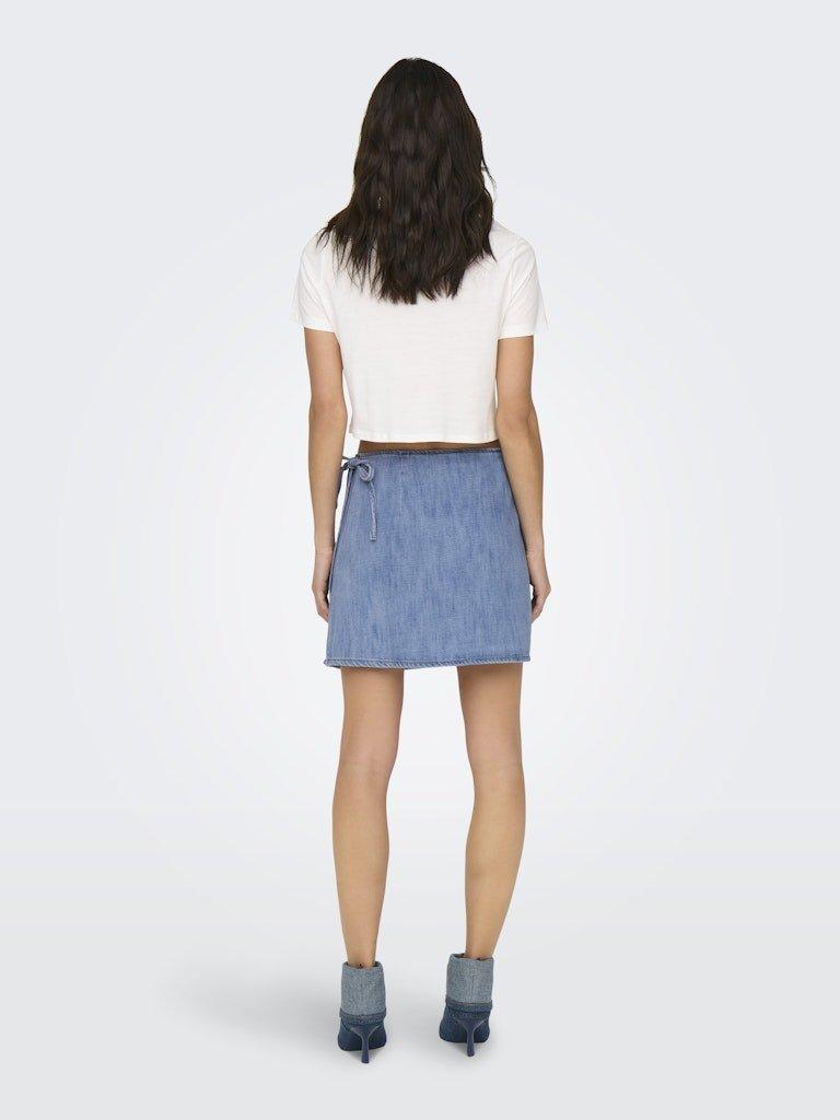 Only Noelle - Wrap denim nederdel - HUSET Men & Women