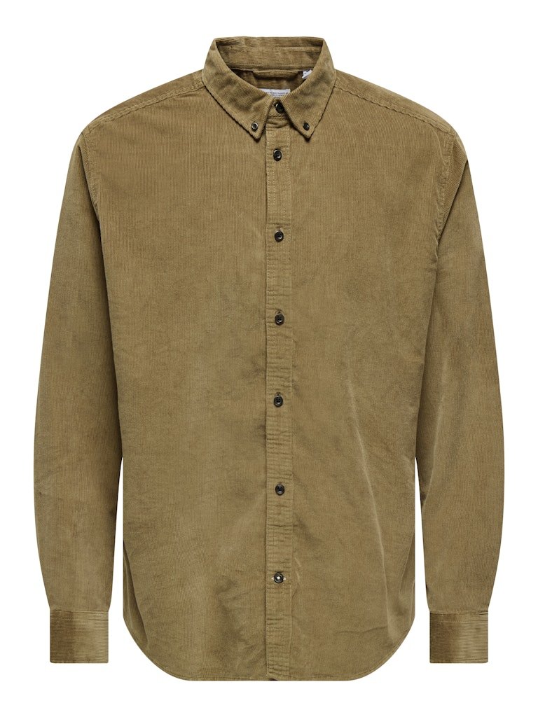 Only & Sons Michael - Langærmet fløjlsskjorte med strech - HUSET Men & Women - Only & Sons