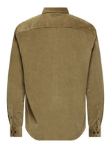Only & Sons Michael - Langærmet fløjlsskjorte med strech - HUSET Men & Women - Only & Sons