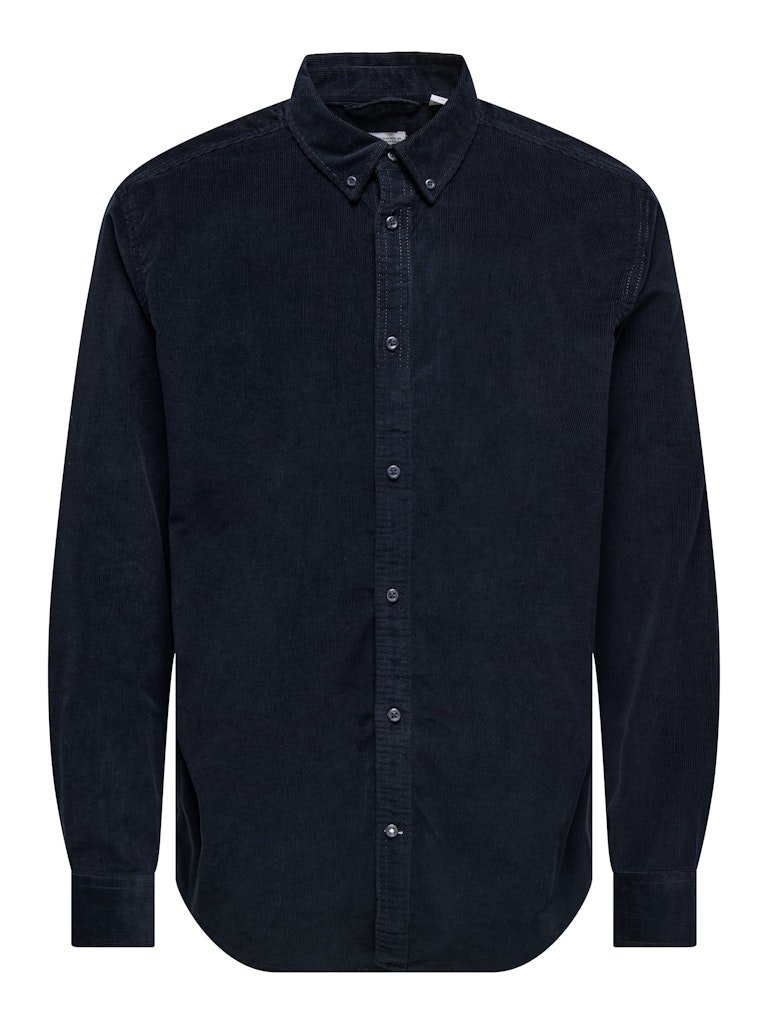 Only & Sons Michael - Langærmet fløjlsskjorte med strech - HUSET Men & Women - Only & Sons