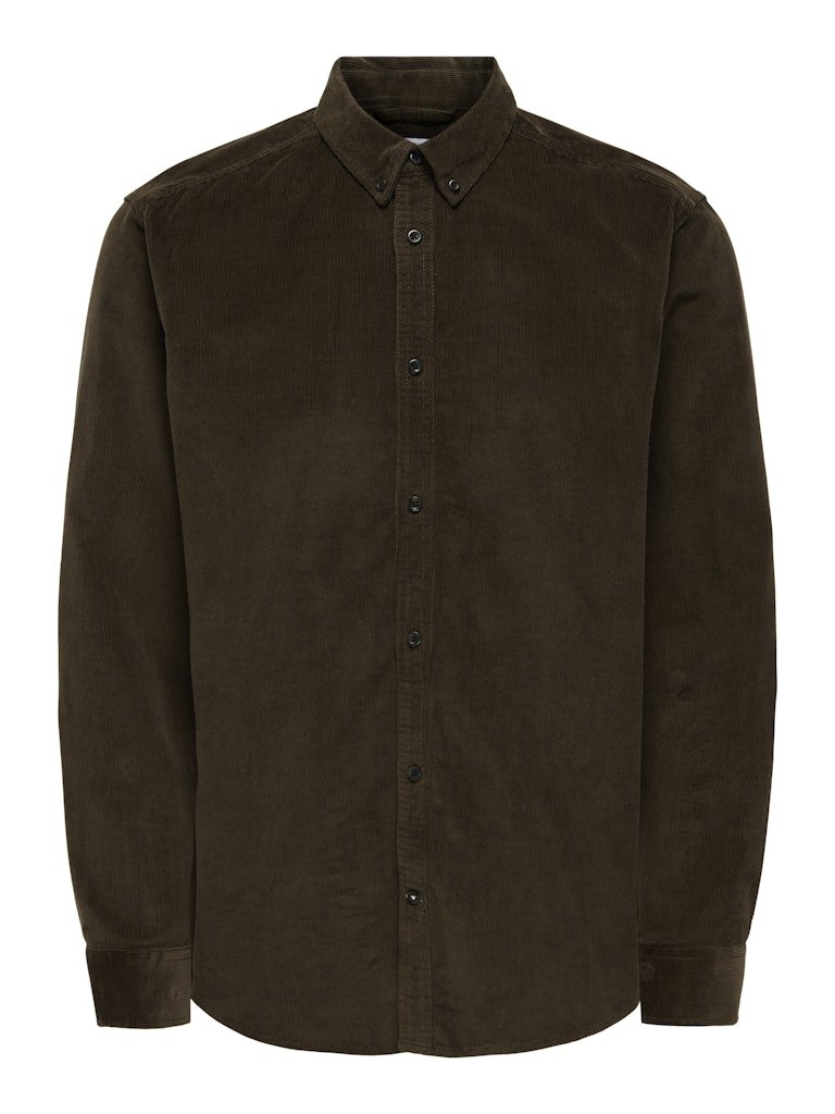 Only & Sons Michael - Langærmet fløjlsskjorte med strech - HUSET Men & Women - Only & Sons