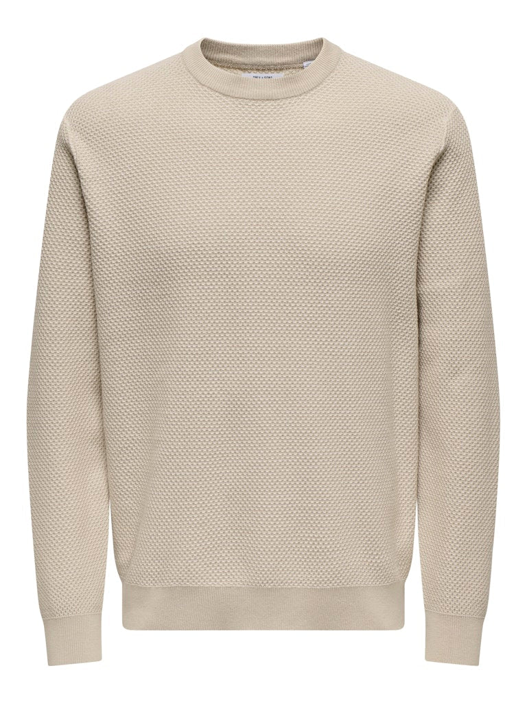 Only & Sons Morgan - Striktrøje med struktur - HUSET Men & Women - Only & Sons