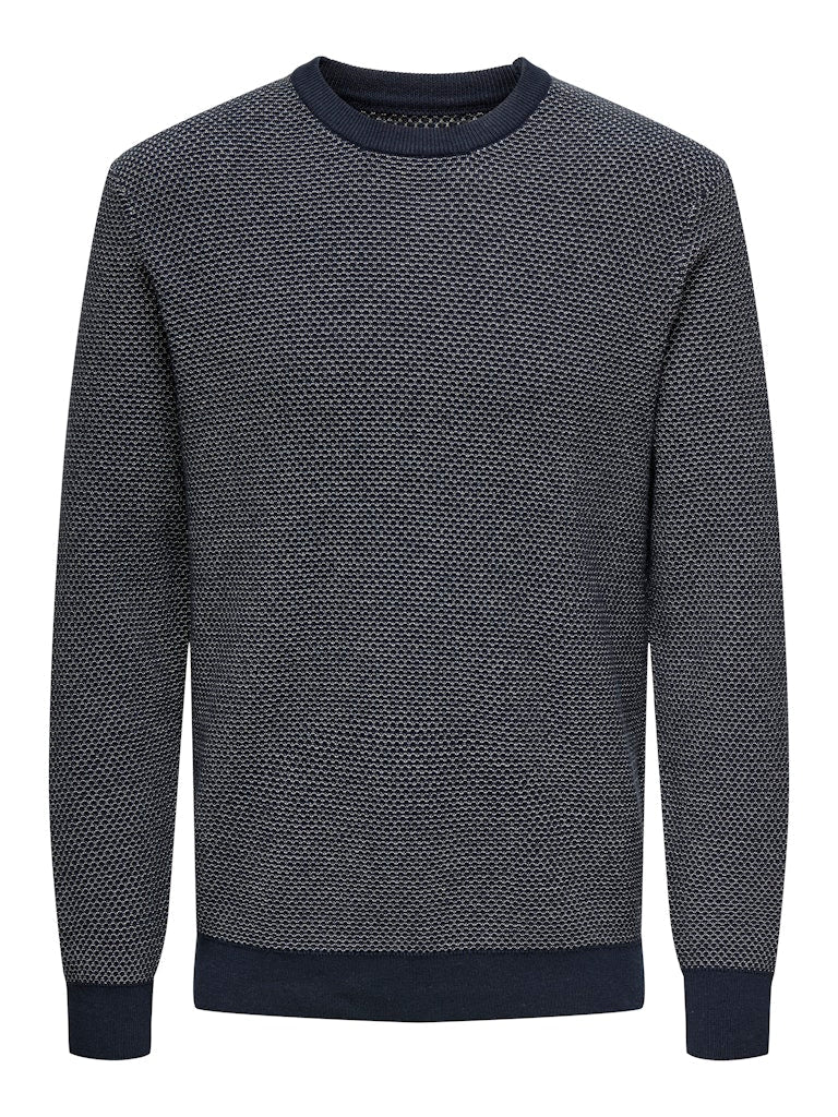 Only & Sons Morgan - Striktrøje med struktur - HUSET Men & Women - Only & Sons