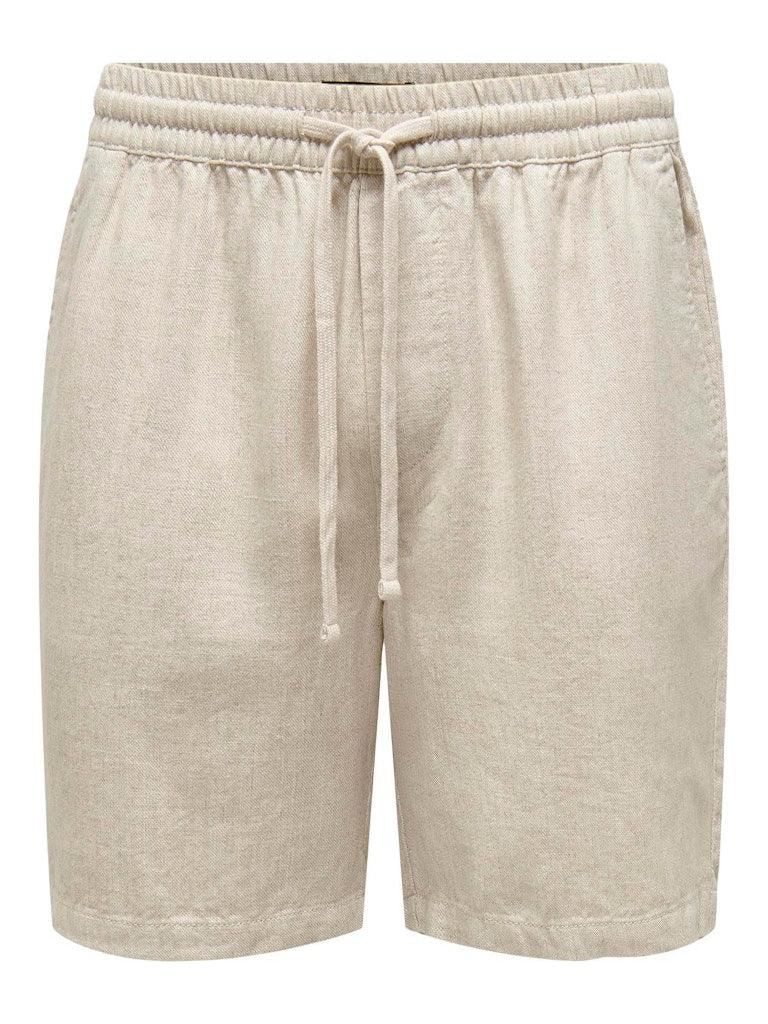 Only & Sons Tel - Shorts m. hør - HUSET Men & Women