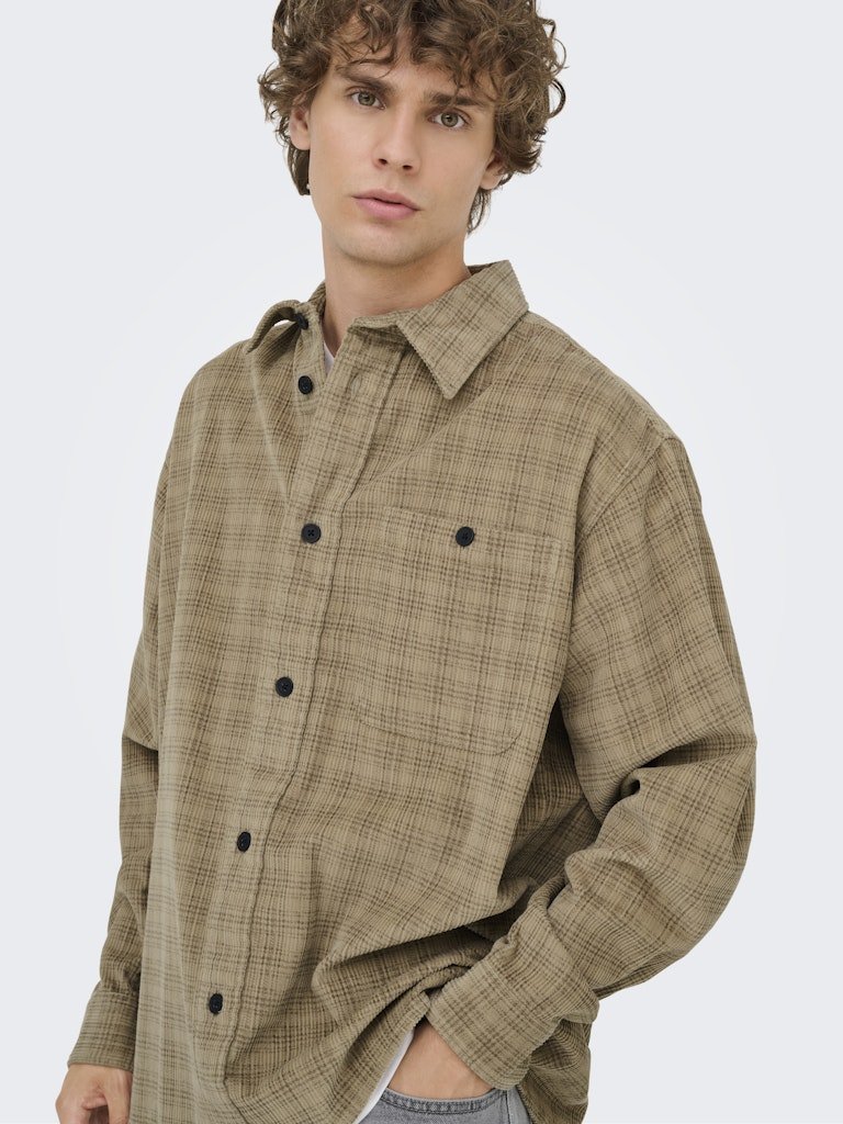 Only & Sons Waleed - Fløjlsovershirt - HUSET Men & Women - Only & Sons