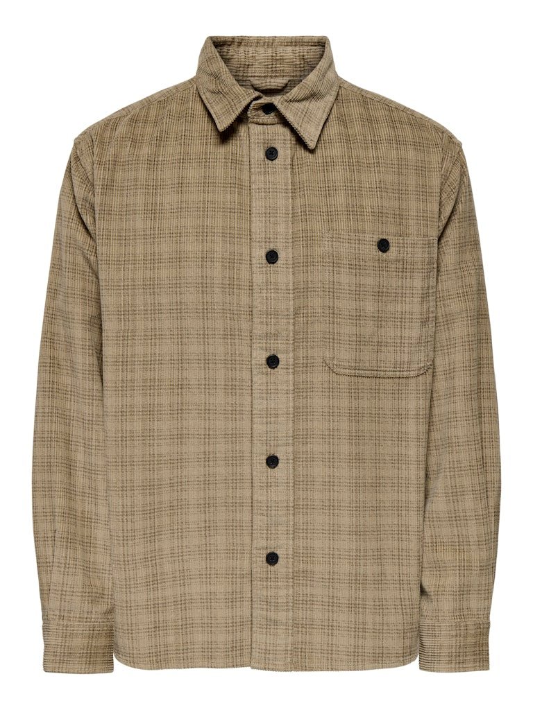 Only & Sons Waleed - Fløjlsovershirt - HUSET Men & Women - Only & Sons