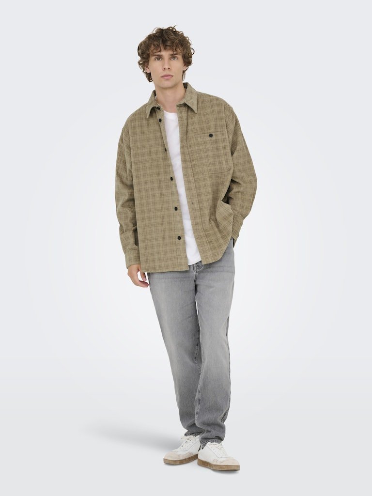 Only & Sons Waleed - Fløjlsovershirt - HUSET Men & Women - Only & Sons