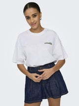 Only Vivvi Life - T-shirt med backprint - HUSET Men & Women