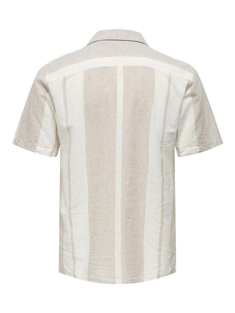 Only&Sons Caiden - Kortærmet hørmix skjorte - HUSET Men & Women
