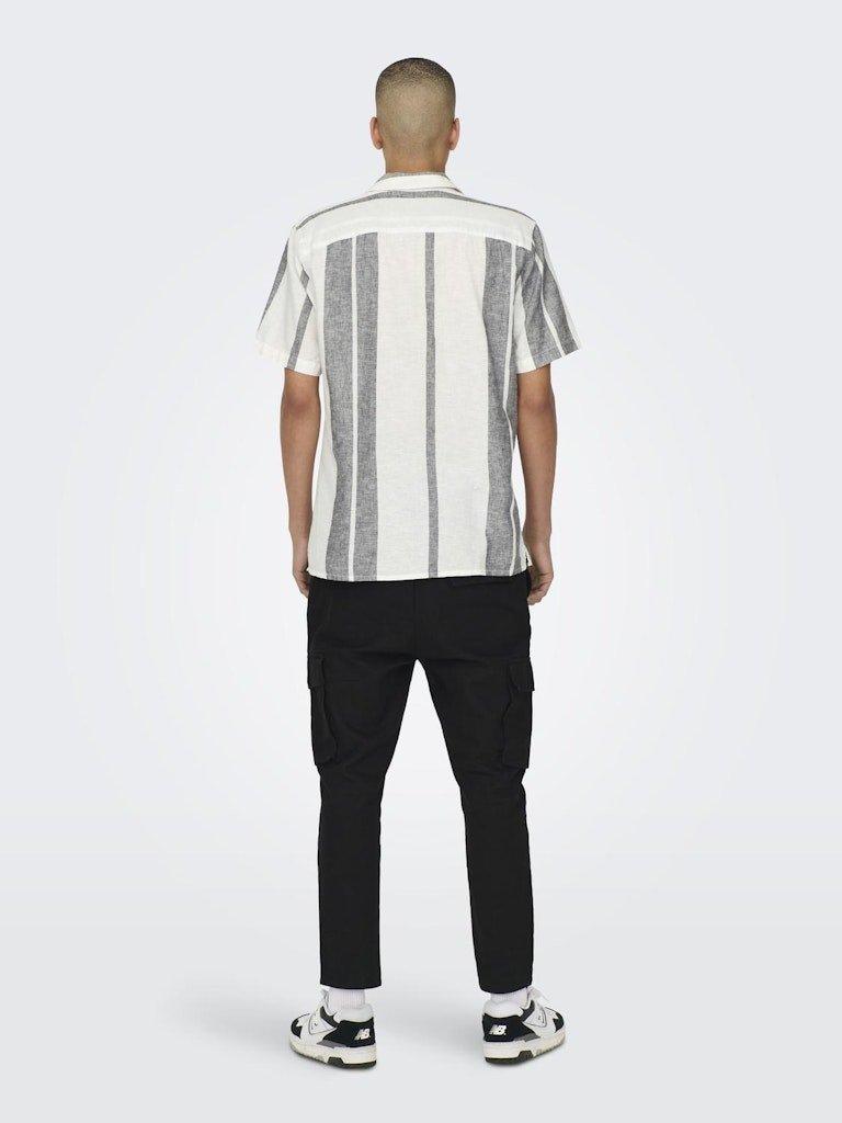 Only&Sons Caiden - Kortærmet hørmix skjorte - HUSET Men & Women