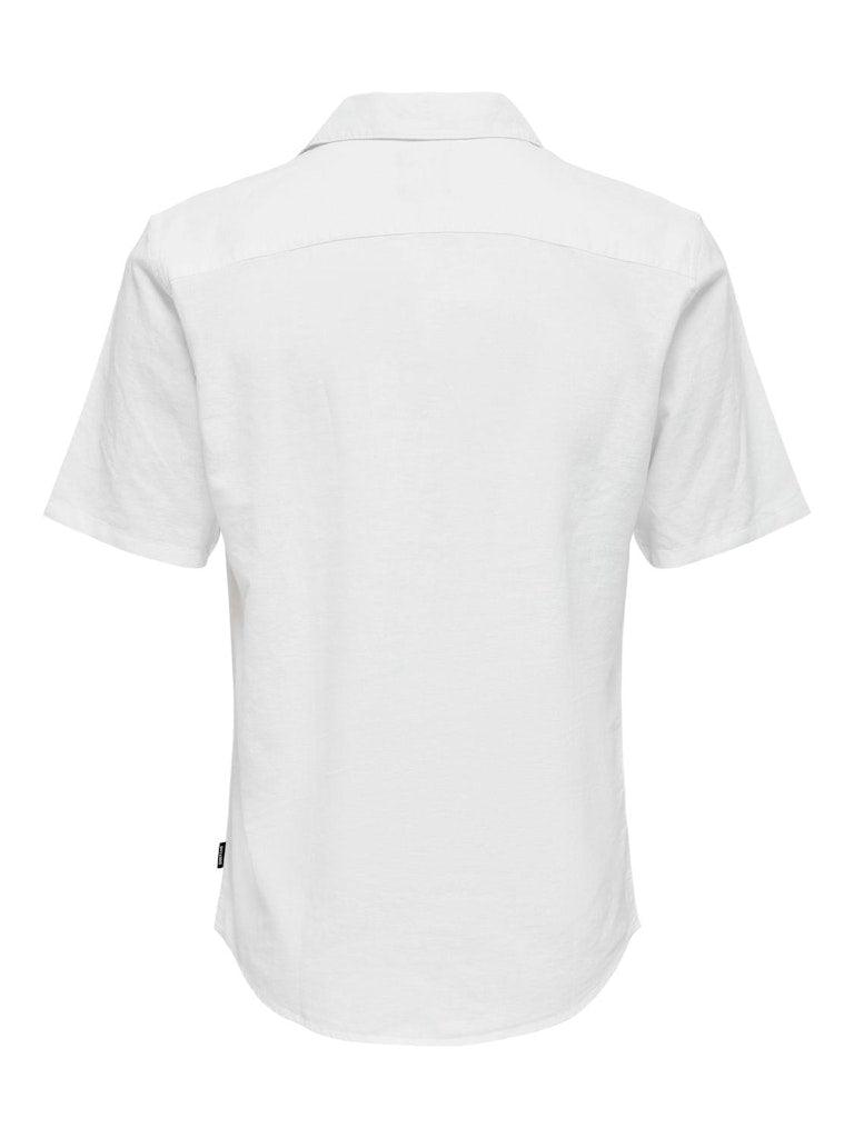 Only&Sons Caiden - Kortærmet hørmix skjorte - HUSET Men & Women